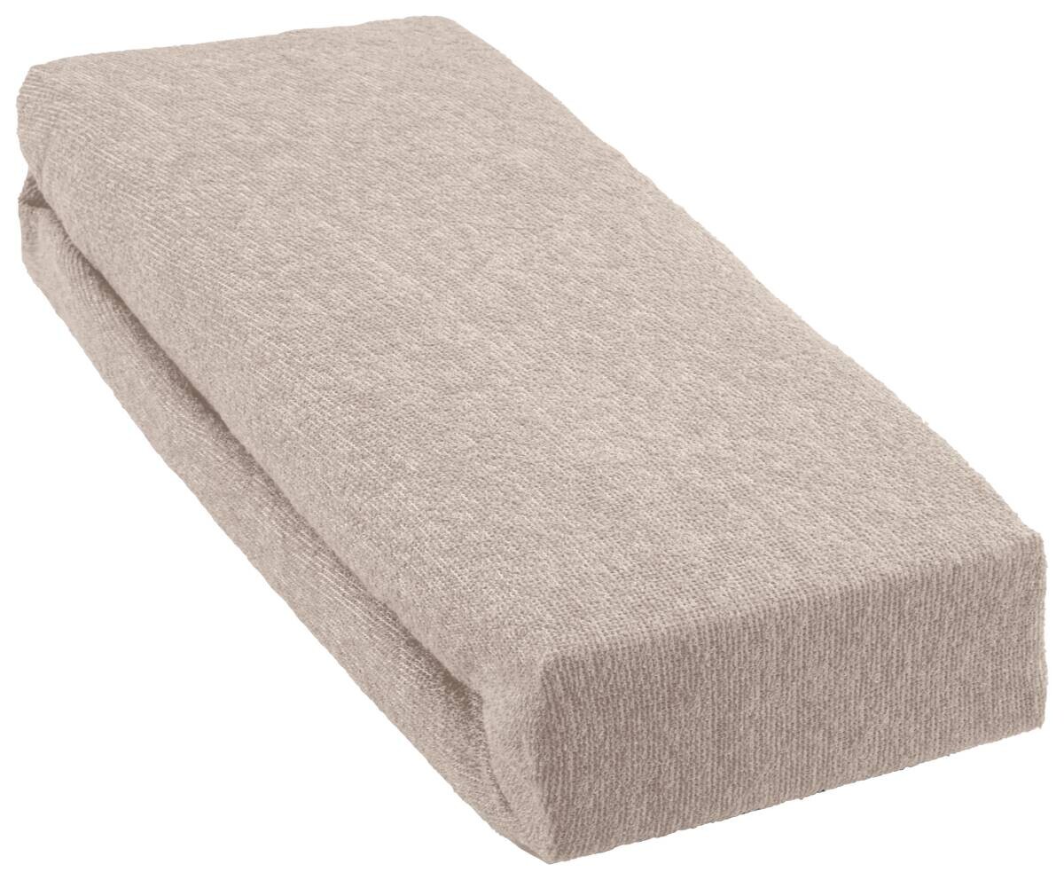 Sensation Spannbetttuch Frottee taupe 50% Baumwolle, 50% Polyester B/L: ca. 150x200 cm