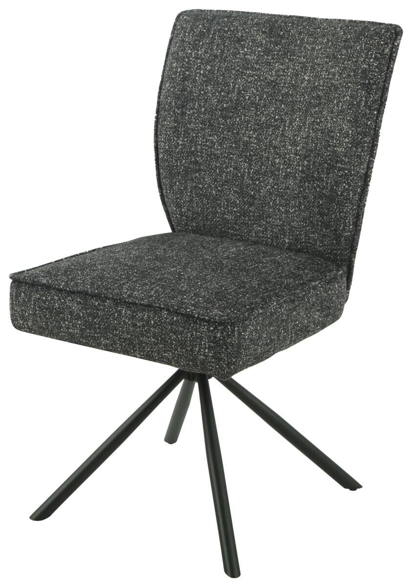 Drehstuhl Ellen anthrazit schwarz Metall B/H/T: ca. 49x89,5x62 cm