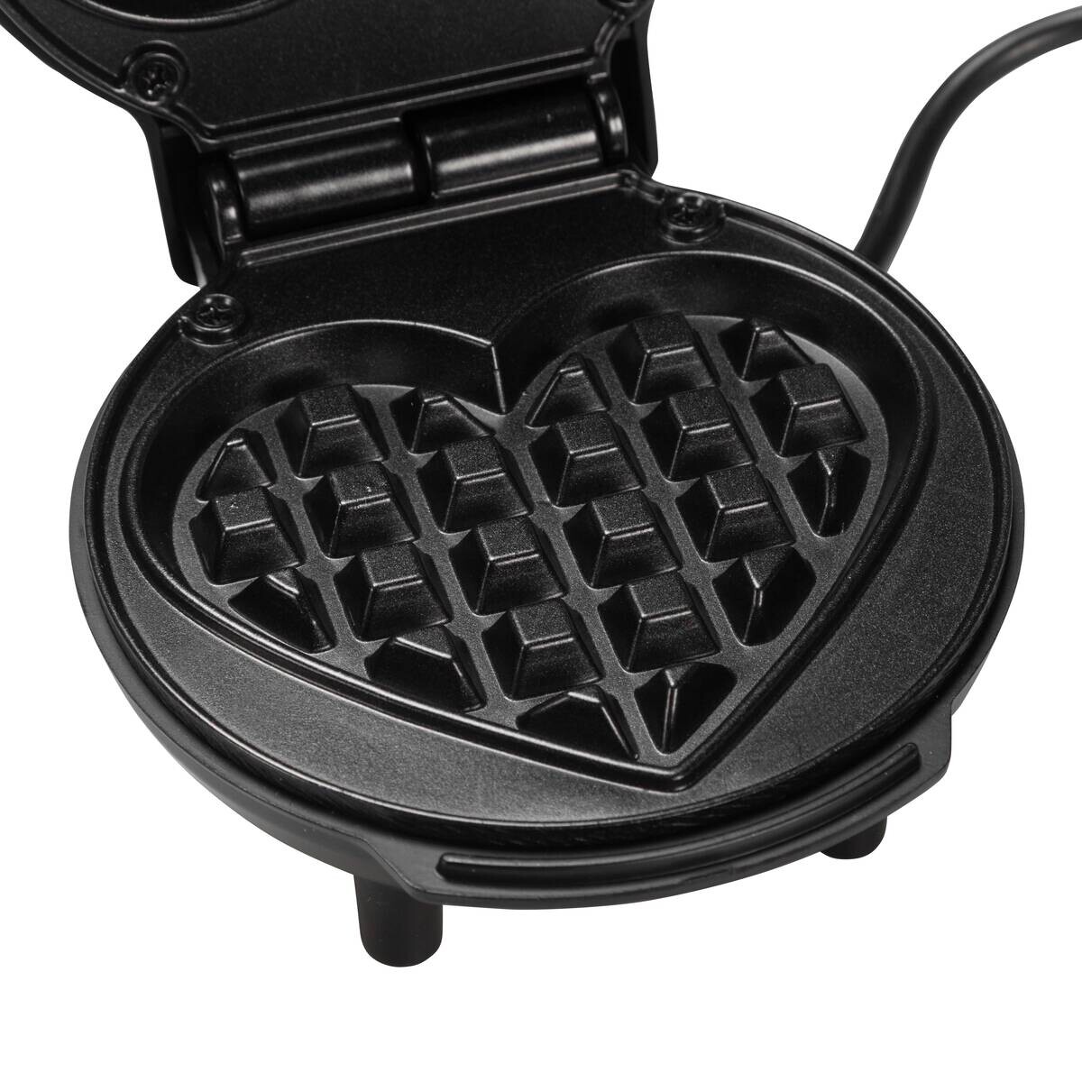 POCOline Waffelautomat schwarz Metall Kunststoff B/H/L: ca. 12,7x8,5x16,5 cm
