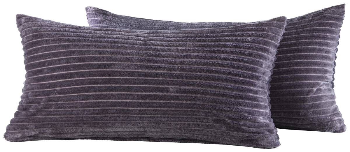 Kissenbezug Cashmere touch anthrazit Polyester B/L: ca. 80x40 cm