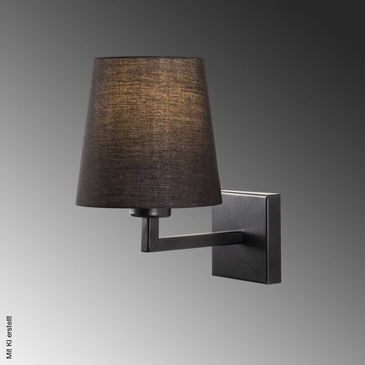 Opviq Wandleuchte schwarz Metall B/H/L: ca. 24x30x18 cm E27 1 Brennstellen