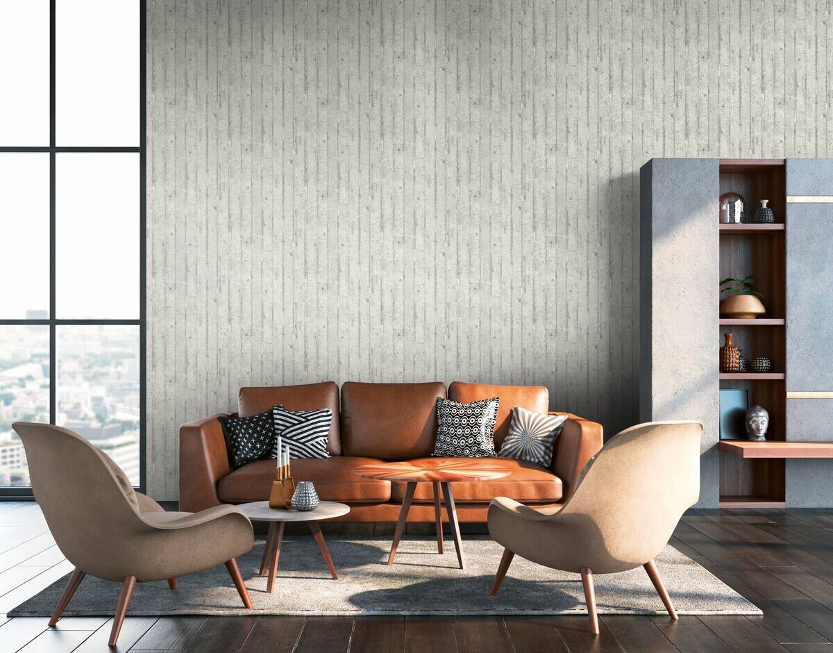 A.S.Creation Vliestapete grau B/H/D: ca. 53x1005x9 cm