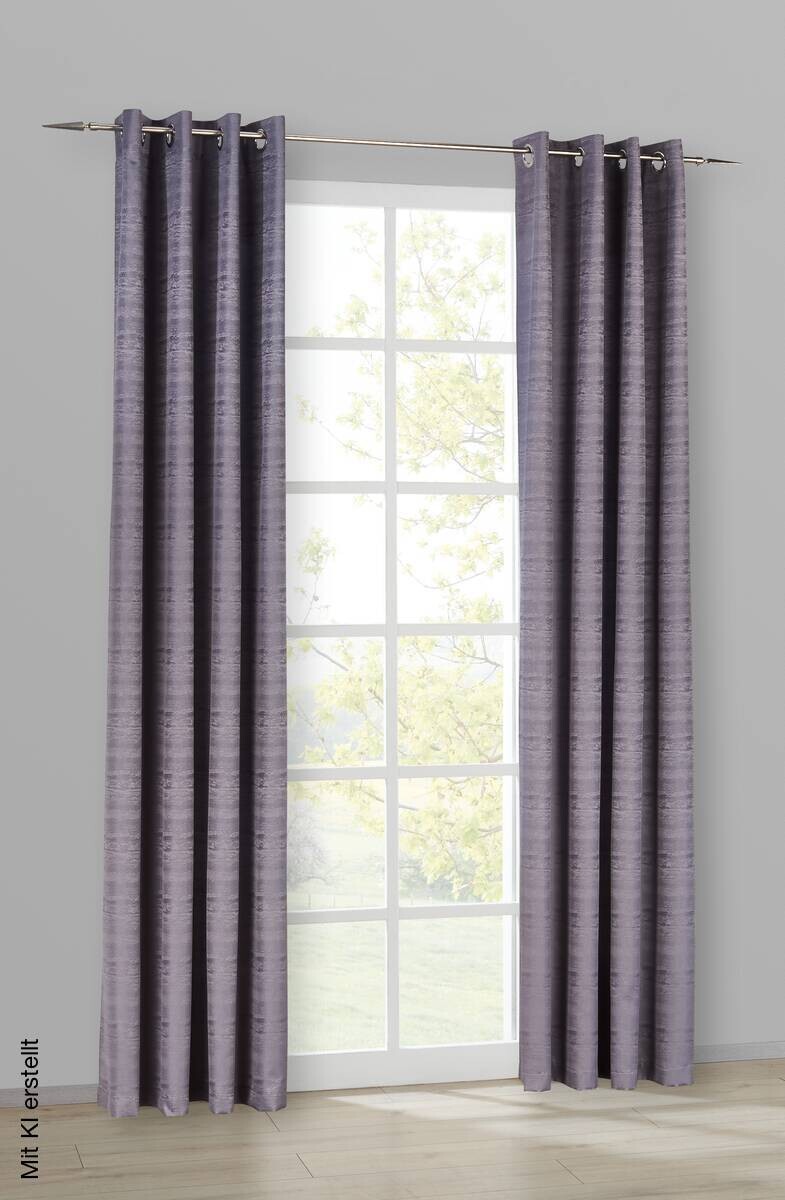 ACUS design collection Ösenvorhang Turin grau B/L: ca. 140x245 cm