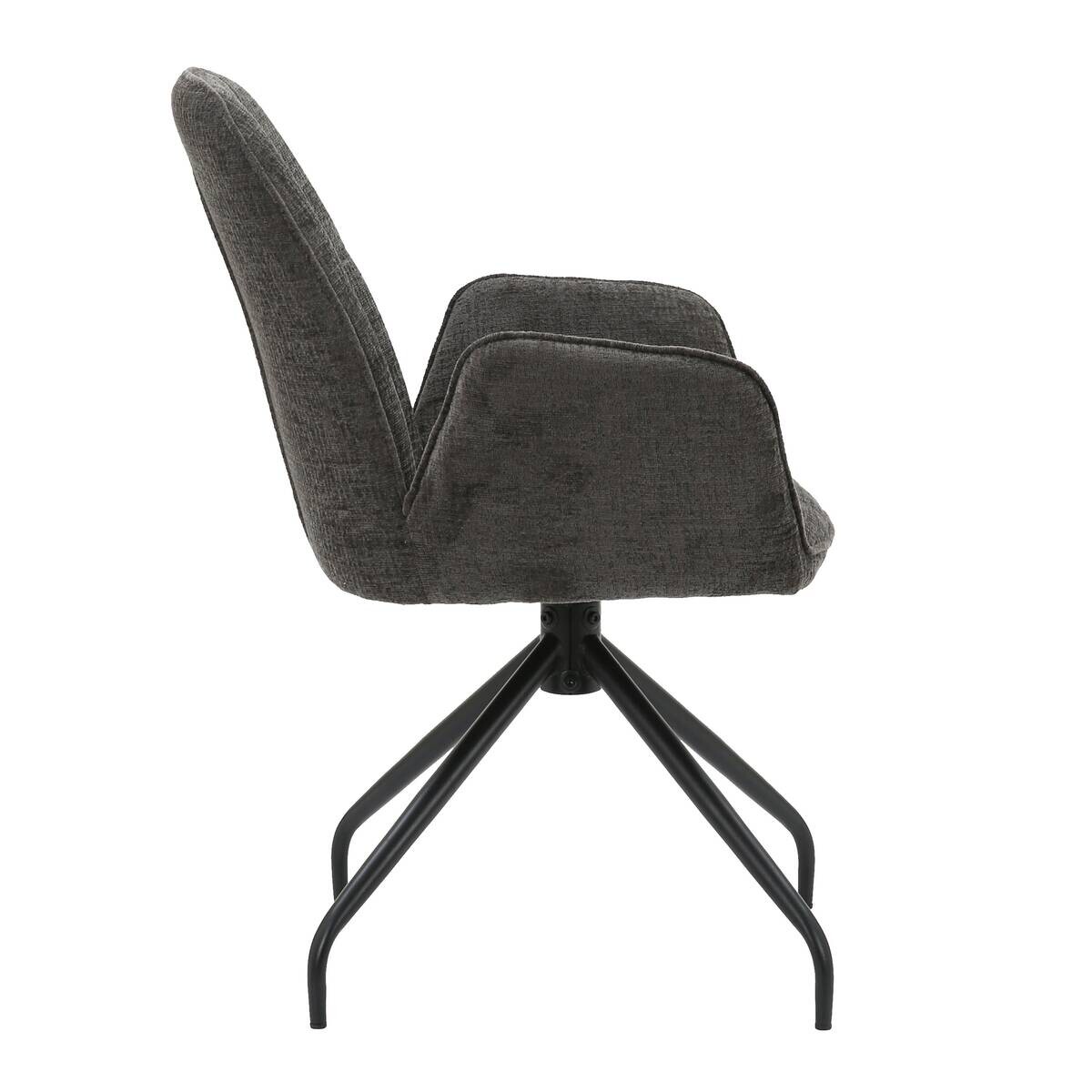 Armlehnstuhl Fria grau Webstoff Microfaser B/H/T: ca. 60x87x63 cm