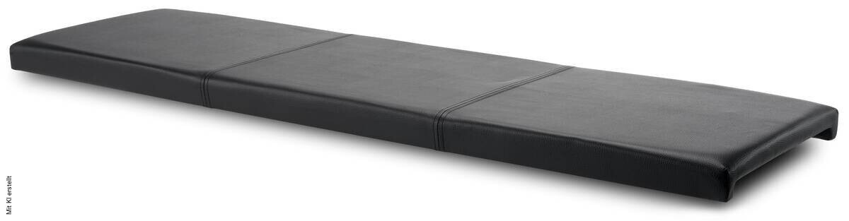 Klemmkissen Mauritius schwarz Kunstleder B/H/T: ca. 140x6x42 cm
