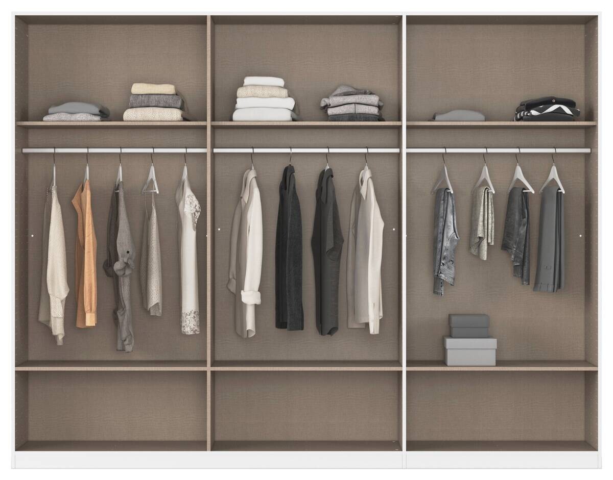 Kleiderschrank Hersbruck Alpinweiß B/H/T: ca. 271x210x54 cm