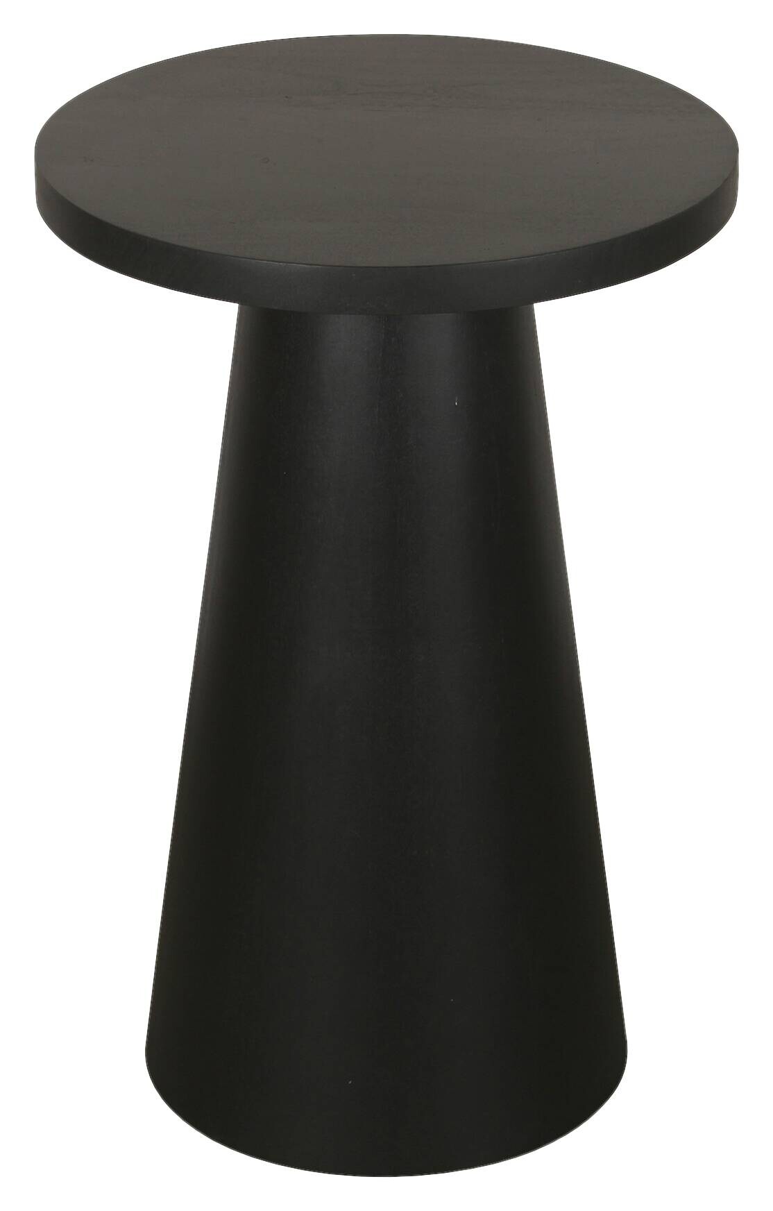 Beistelltisch CONE schwarz lackiert Akazie H/D: ca. 60x35 cm