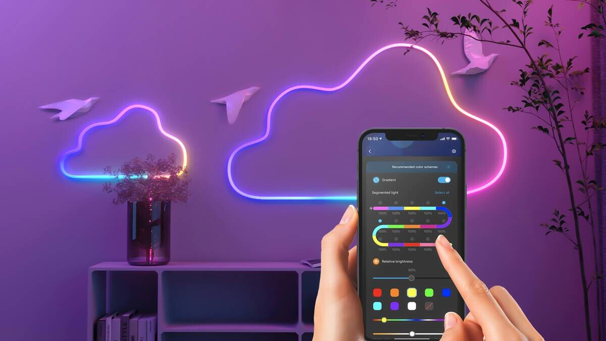 LED-Streifen mehrfarbig