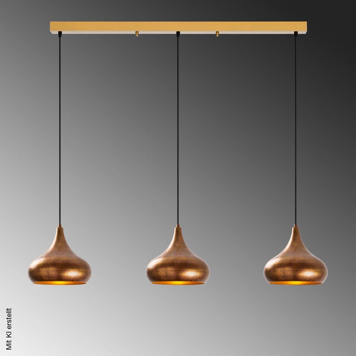 Opviq Pendelleuchte Muba-11553 B/H/T/L: ca. 140x126x30x140 cm E27 3 Brennstellen