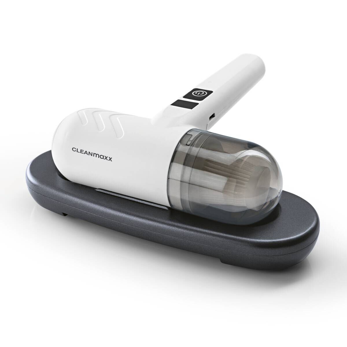 CLEANmaxx Handstaubsauger grau weiß Kunststoff B/H/L: ca. 17,7x7,7x22 cm