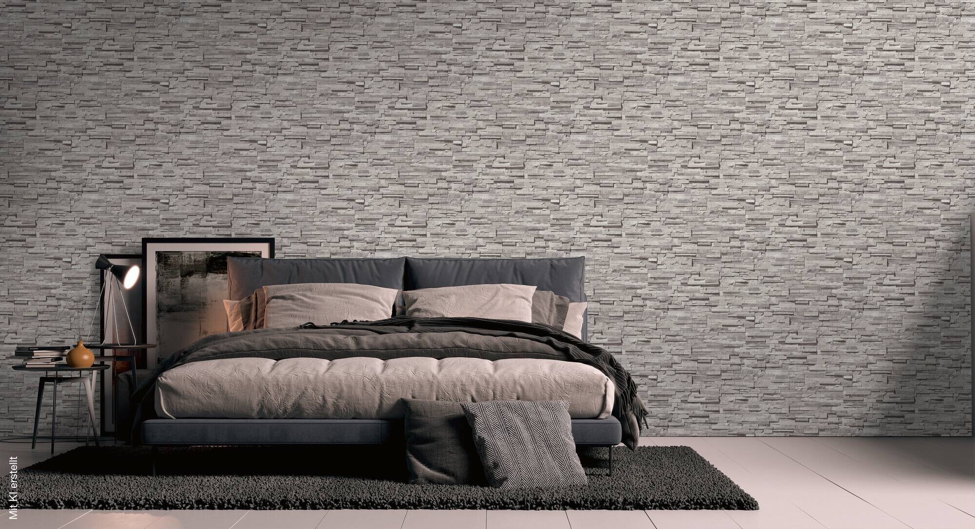 A.S.Creation Vliestapete silber beige B/H/D: ca. 53x1005x8,5 cm