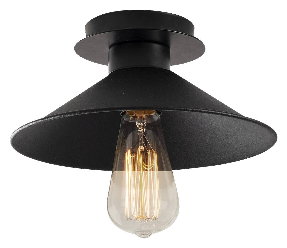 Opviq Deckenleuchte Berceste schwarz B/H/T/L/D: ca. 24x12x24x24x24 cm E27 1 Brennstellen