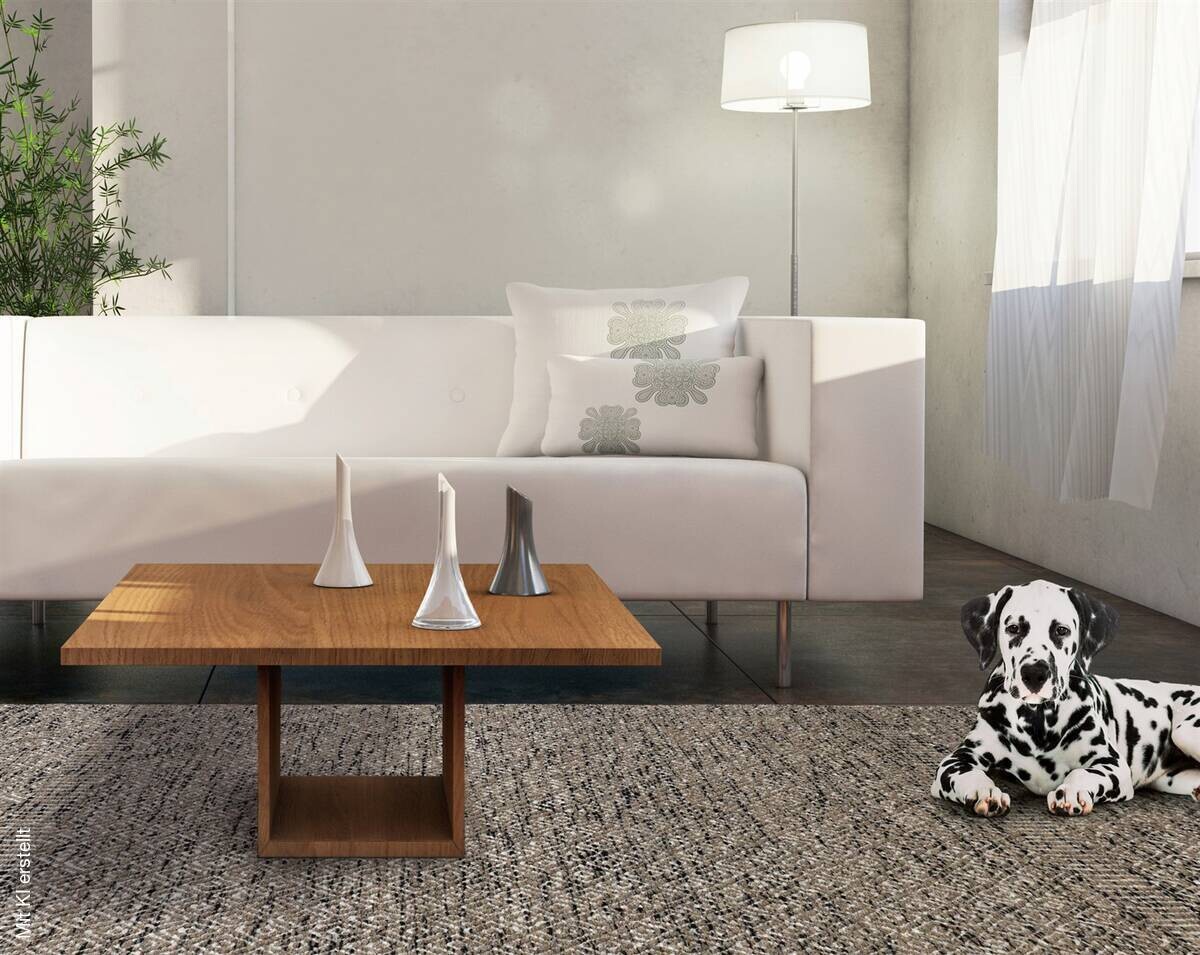 Arte Espina Kurzflorteppich Chic 8140 Grau 90cm x 160cm grau B/L: ca. 90x160 cm