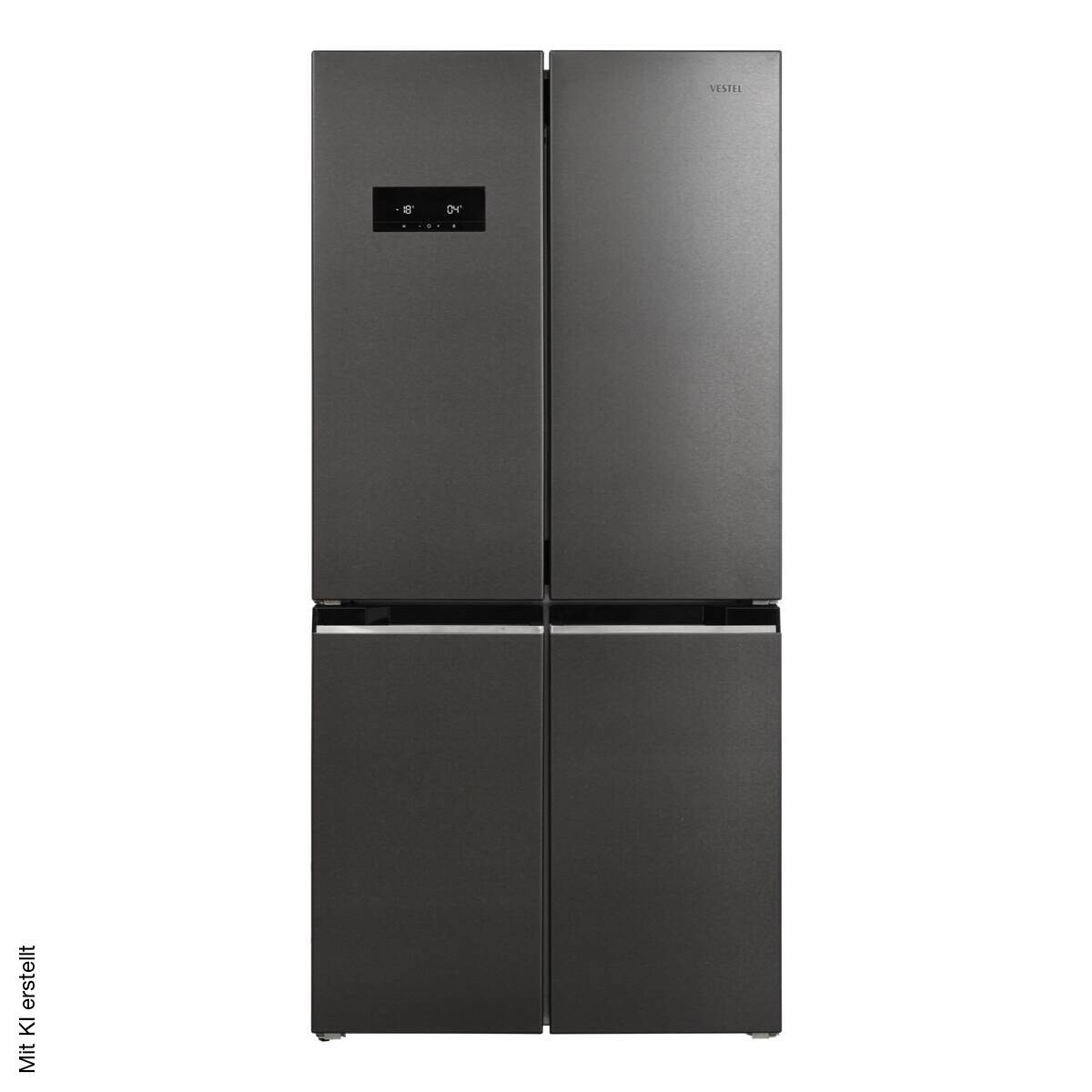 Vestel French-Door Kühl-/Gefrierkombination FD56021 EDX dark Inox B/H/T: ca. 84x179x69 cm