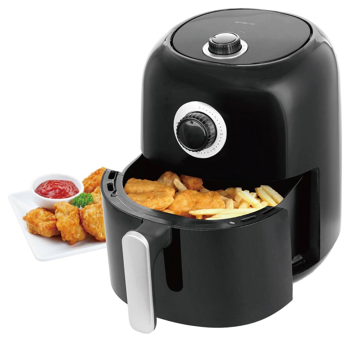 Emerio Heißluftfritteuse AF-125770 schwarz Kunststoff B/H/T: ca. 29,5x30,2x24,5 cm ca. 3 l