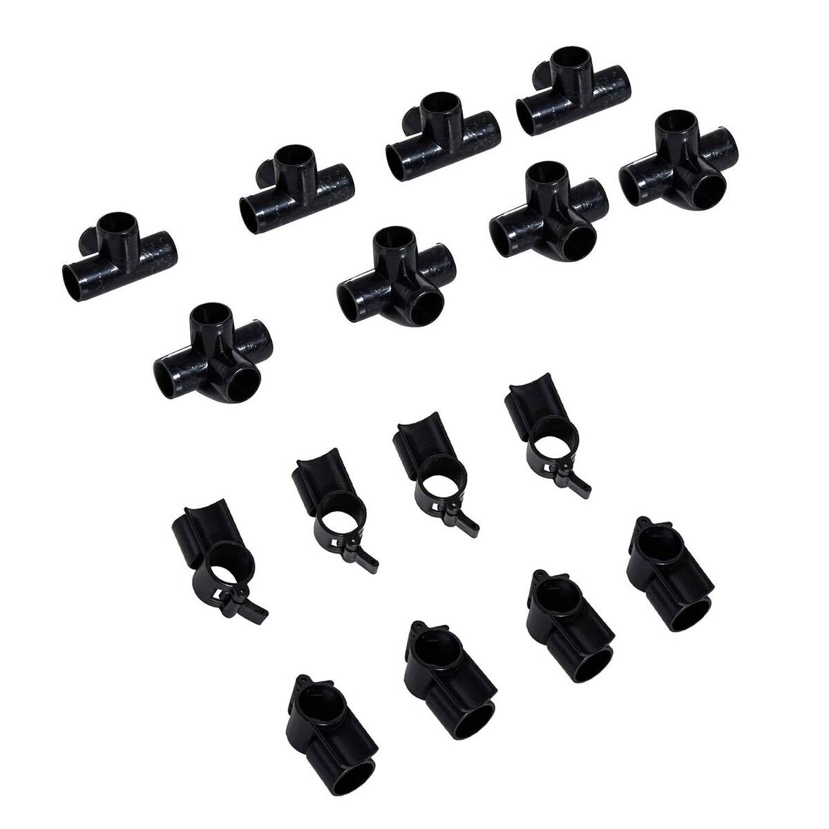 PawHut Agility Hürdenset weiß Kunststoff