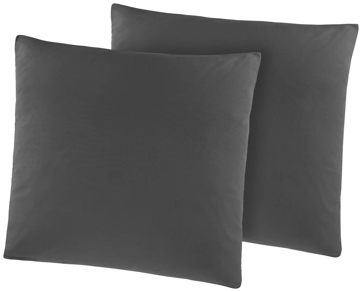 Kissenhülle Microfaser Graphit 100% Polyester B/L: ca. 40x40 cm | Graphit | 40,00/40,00 cm