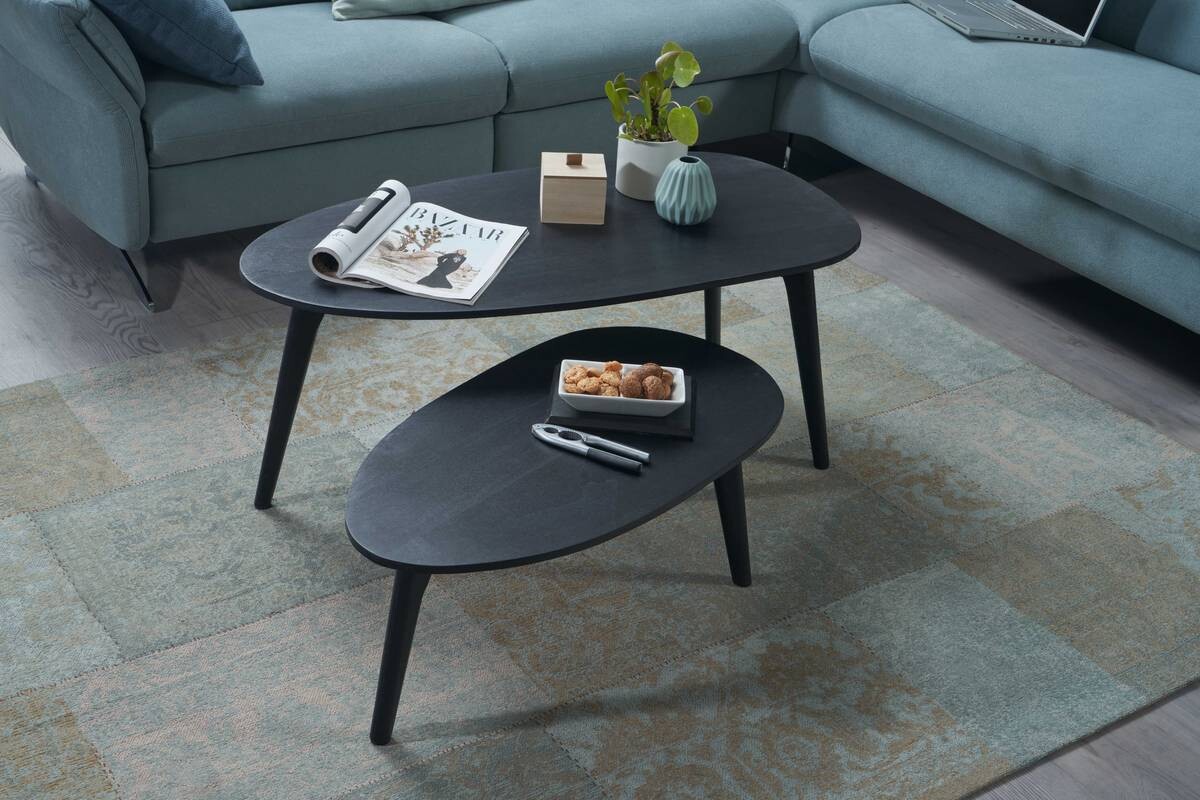 Wohnling Couchtisch 2er.-Set. B/H/T: ca. 100x42x50 cm