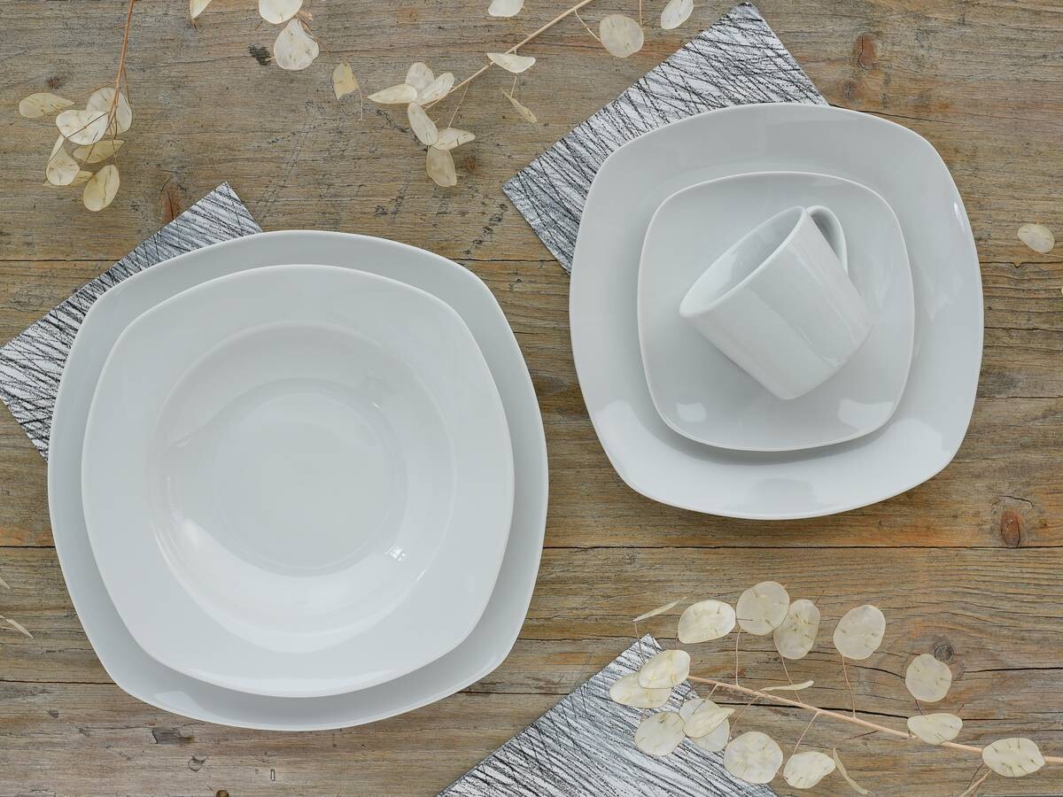 CreaTable Kombiservice Amelie weiß Porzellan 30 tlg.