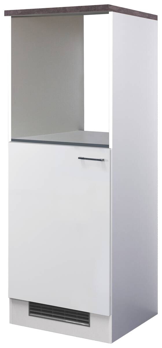 Kühlumbauschrank Lucca weiß matt B/H/T: ca. 60x168,5x60 cm