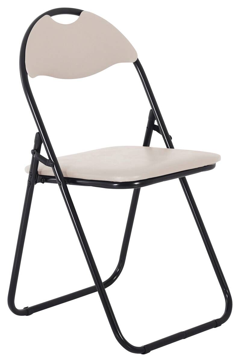 Klappstuhl Ben Cappuccino Kunstleder B/H/T: ca. 45x81x38 cm