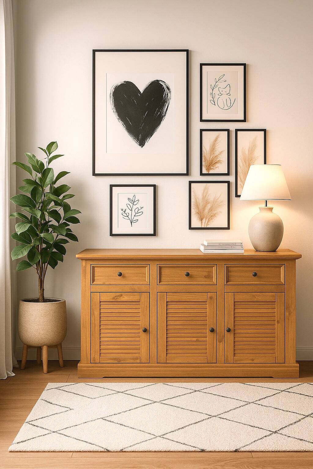 Kommode Breda honig B/H/T: ca. 154x89x42 cm