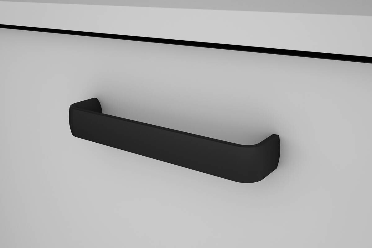 Sideboard FARO weiß schwarz B/H/T: ca. 160x84x40 cm
