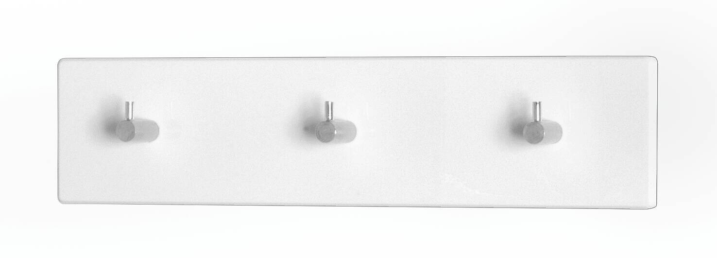 Garderobenleiste weiß hochglänzend B/H/T: ca. 34x8x5 cm | weiß | 34,00/8,00/5,00 cm