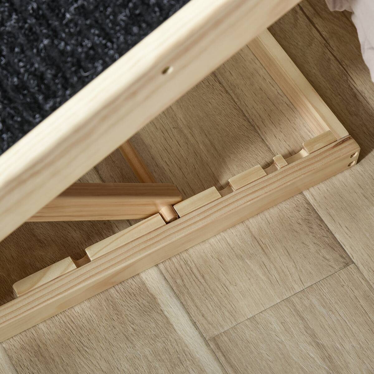 PawHut Haustierrampe, verstellbar natur Edelstahl B/H/L: ca. 40x90x61 cm