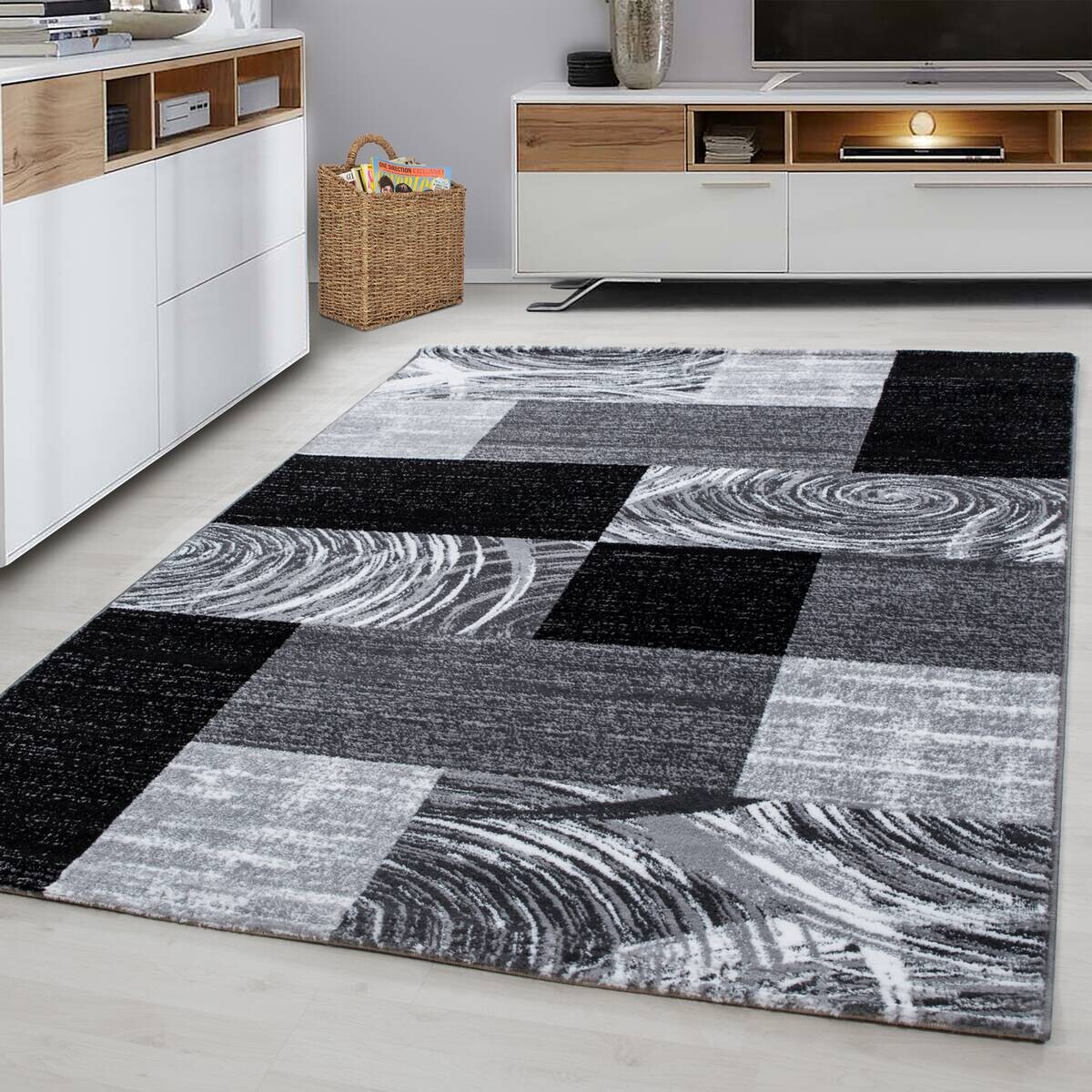 Ayyildiz Teppich PARMA schwarz B/L: ca. 80x300 cm