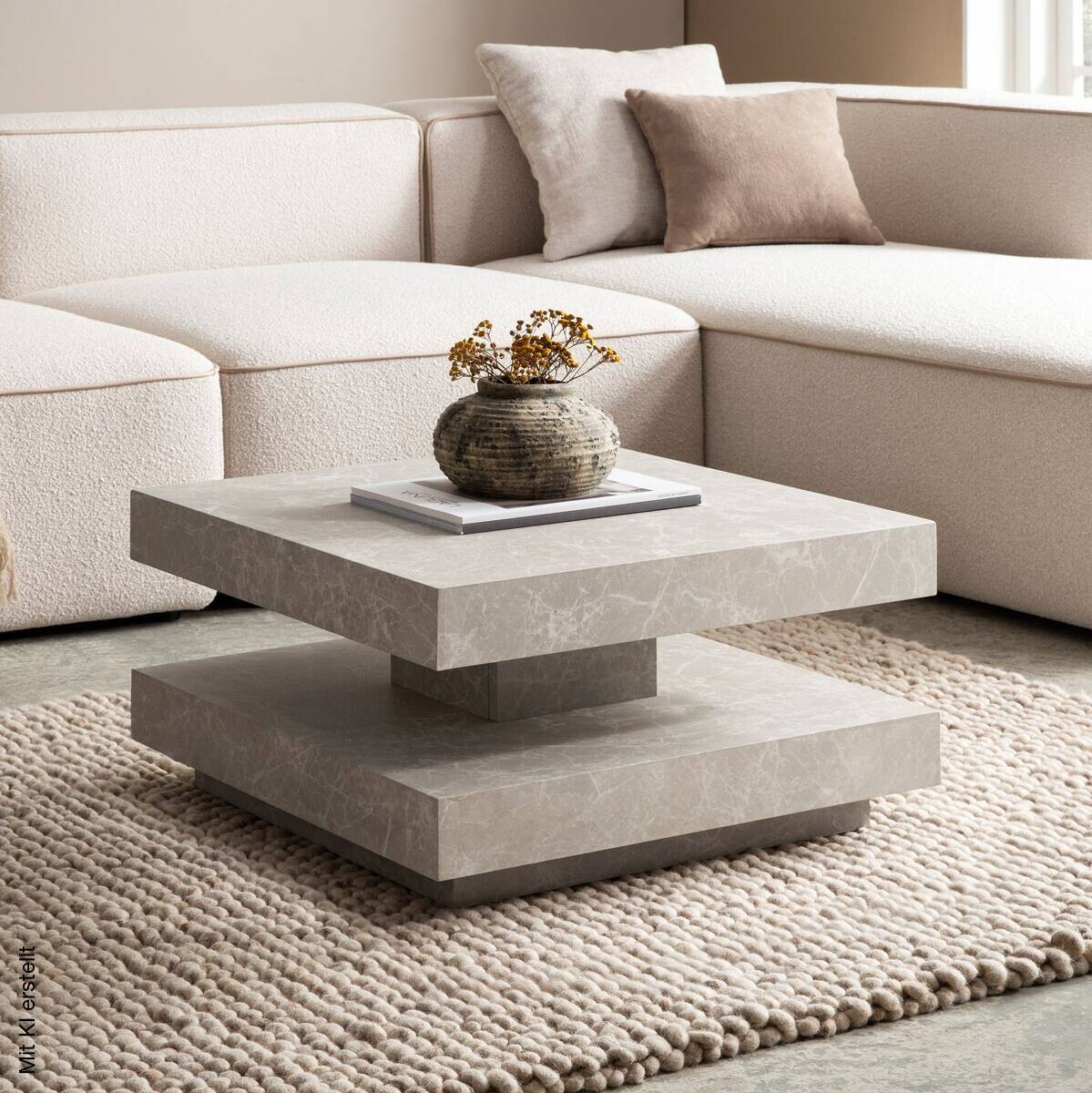 Couchtisch sand B/H/T: ca. 60x34x60 cm