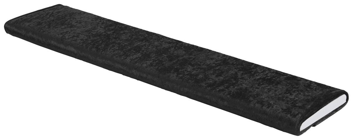Dekostoff Pannesamt schwarz 100% Polyester B: ca. 150 cm