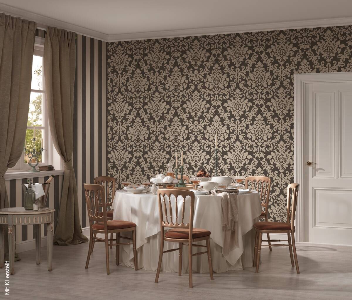 A.S.Creation Vliestapete beige silber B/H/D: ca. 53x1005x9,8 cm