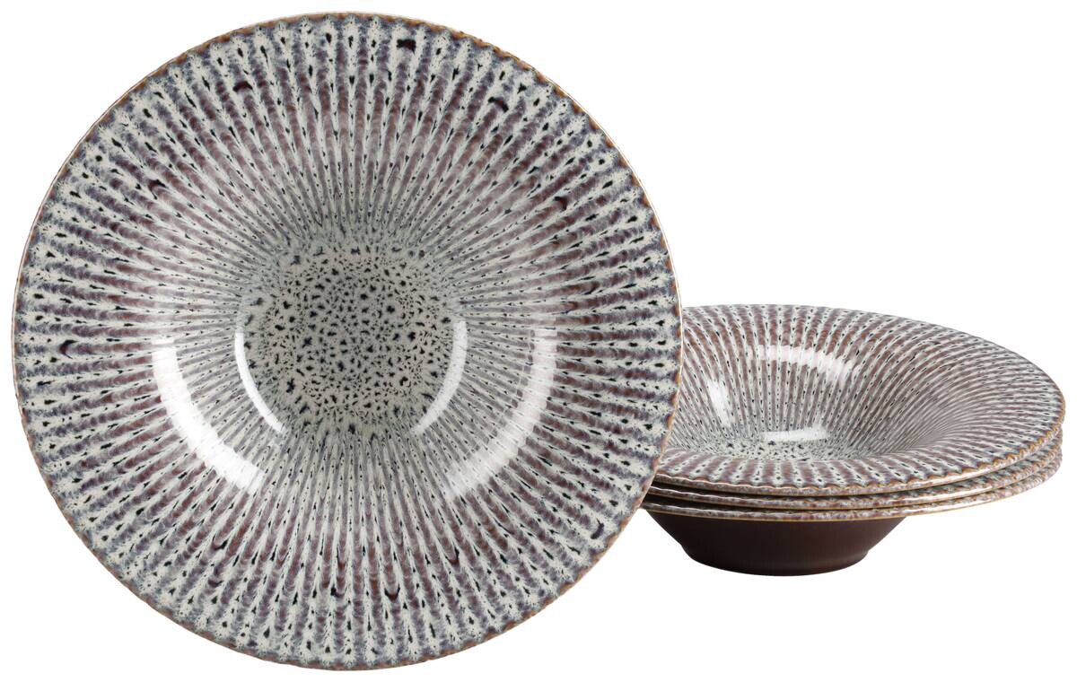 Teller sand Steinzeug D: ca. 30,5 cm