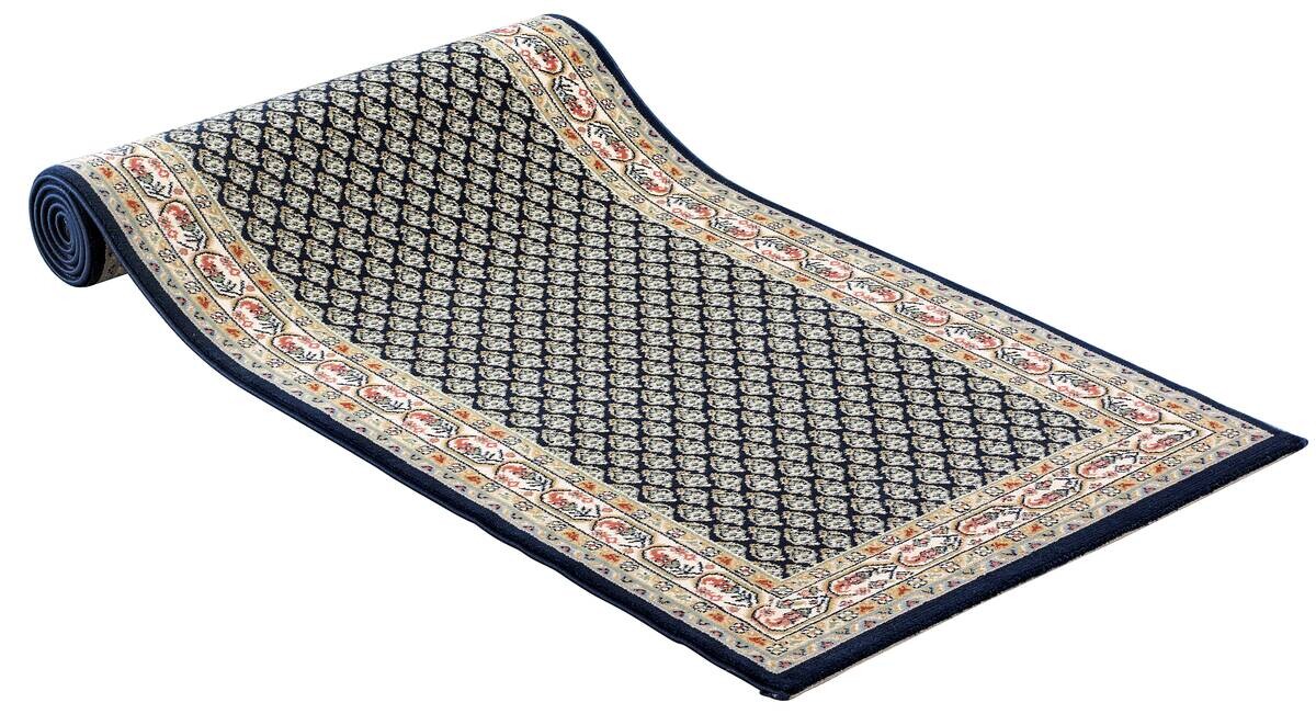 Webteppich Kashmar blau B/L: ca. 80x250 cm