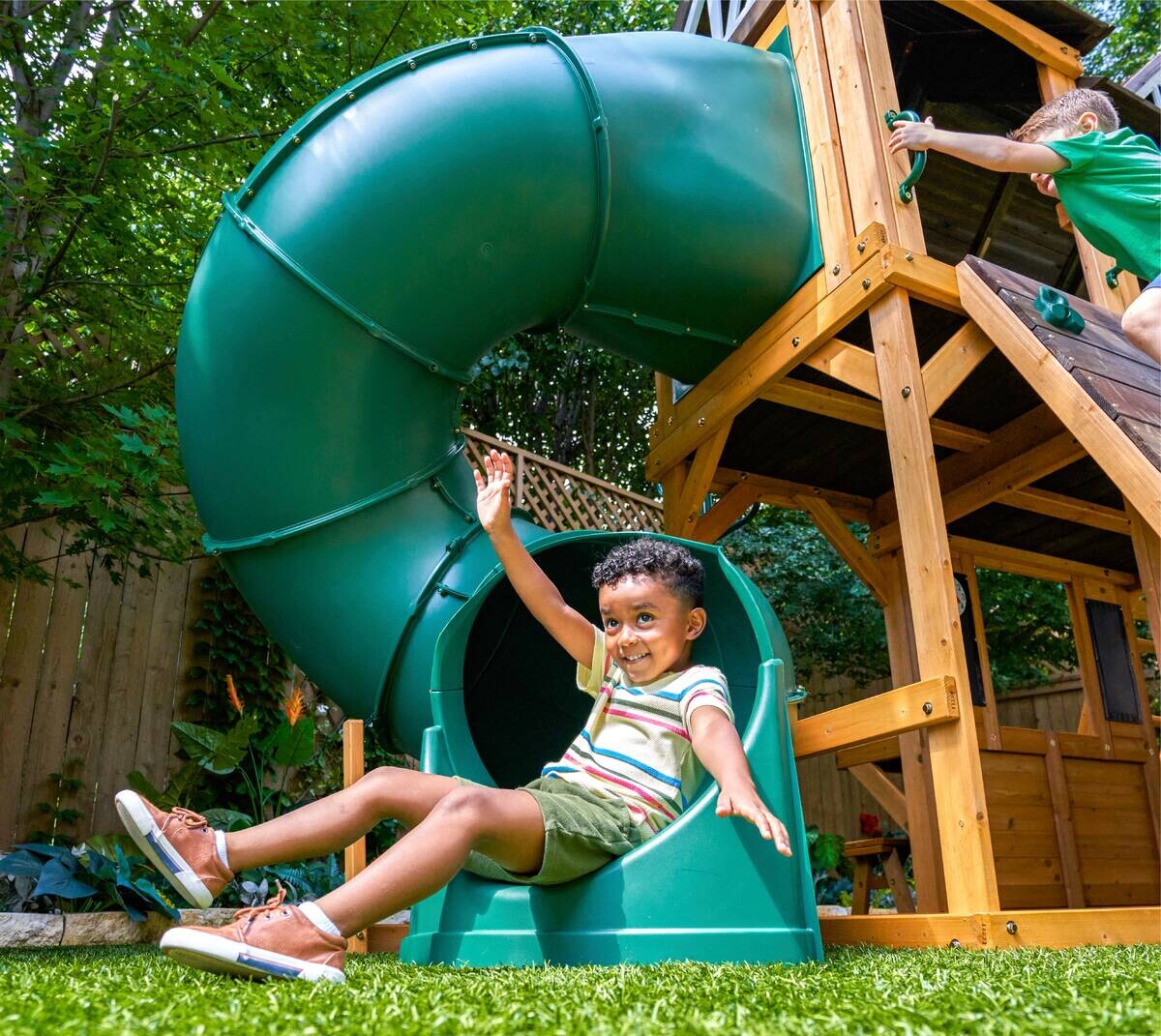 Zwerkules Spielturm Bolzo natur B/H/L: ca. 675x280x347 cm