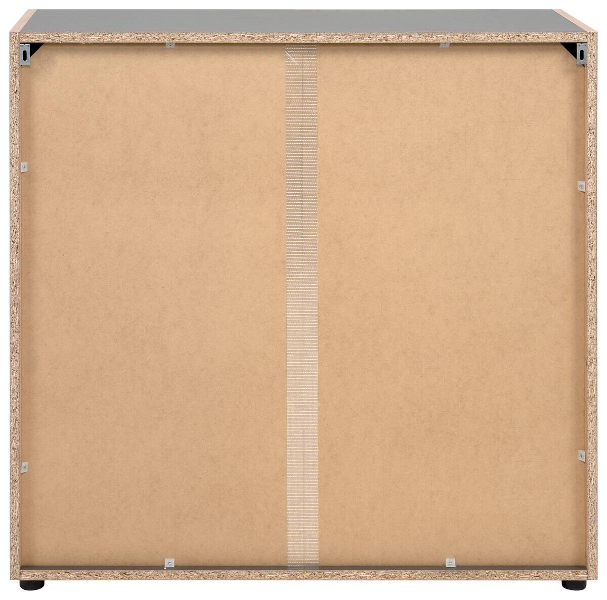 Kommode Cento anthrazit Eiche Artisan Oak Nachbildung B/H/T: ca. 89x83x35 cm