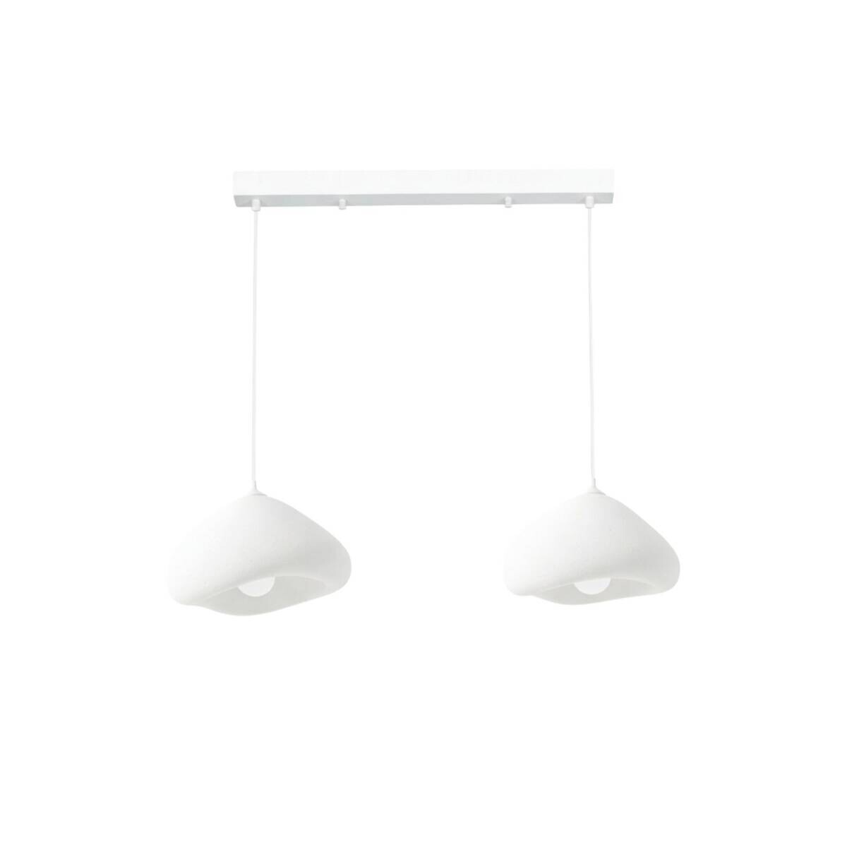 Opviq Pendelleuchte weiß B/H/T: ca. 68x105x32 cm E27 2 Brennstellen