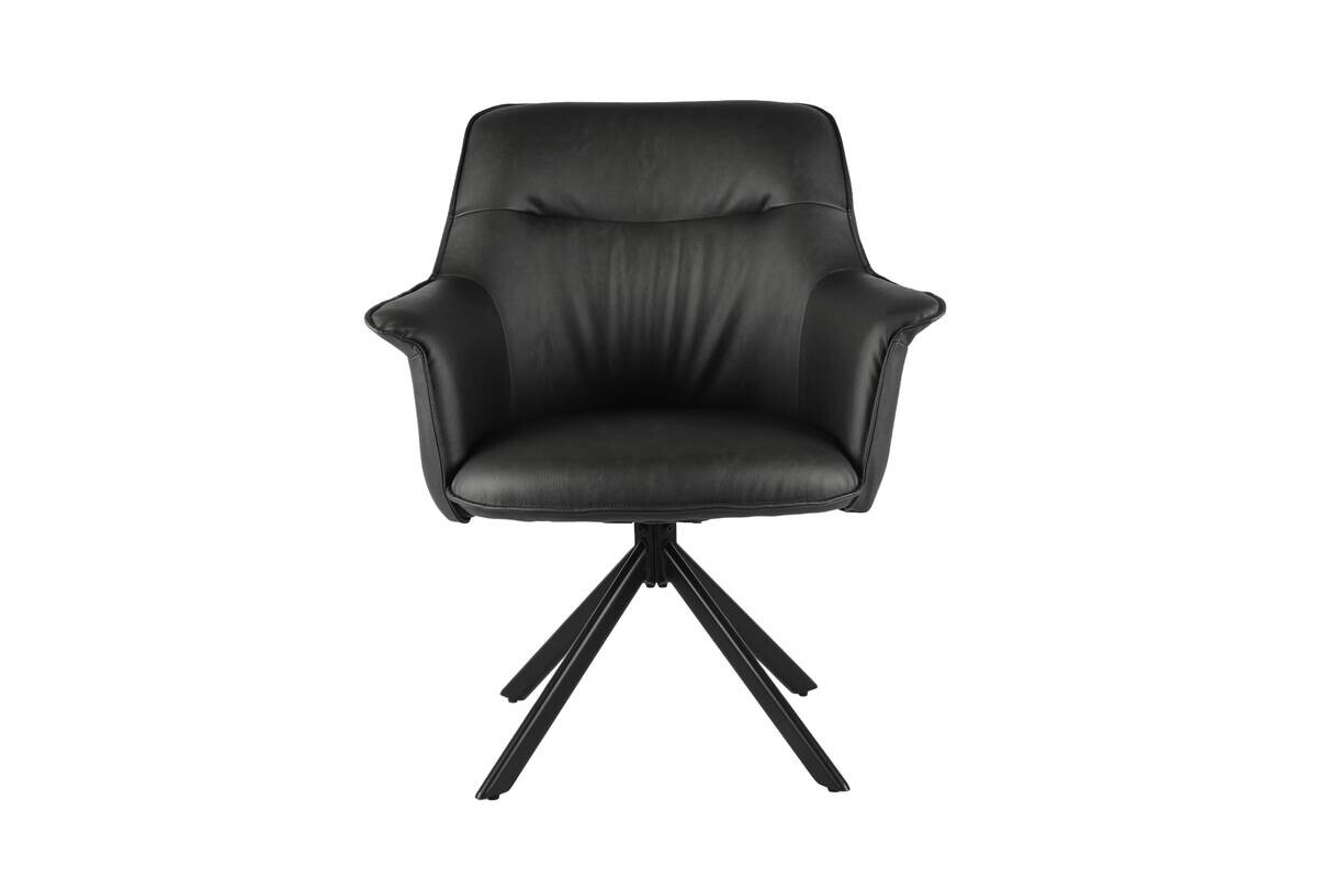 Armlehnstuhl Elias schwarz Polyester B/H/T: ca. 67x91x69 cm
