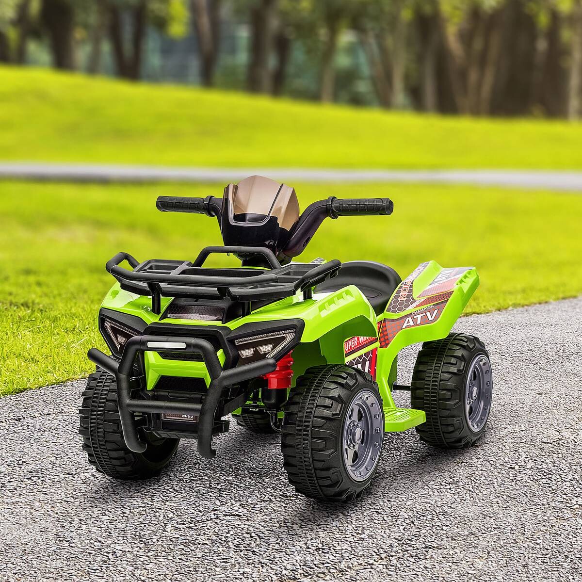HOMCOM Kinder-Elektroquad grün B/H/L: ca. 44x42x66 cm