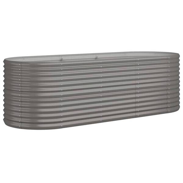 Hochbeet grau Stahl B/H/L: ca. 80x68x224 cm