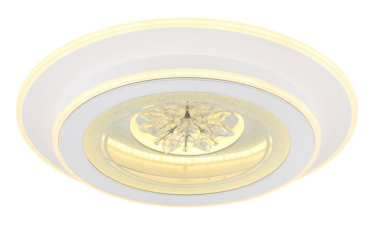 GLOBO LED-Deckenleuchte Suzie weiß Kunststoff H/D: ca. 6,5x46 cm