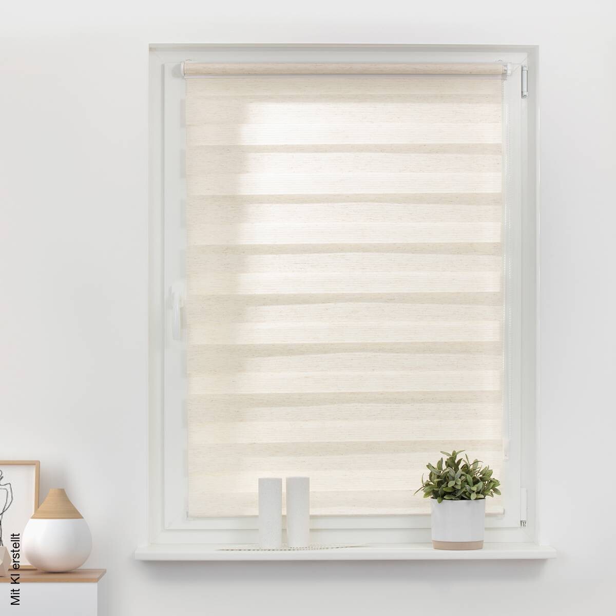 LICHTBLICK Doppelrollo Duo natur B/L: ca. 60x220 cm
