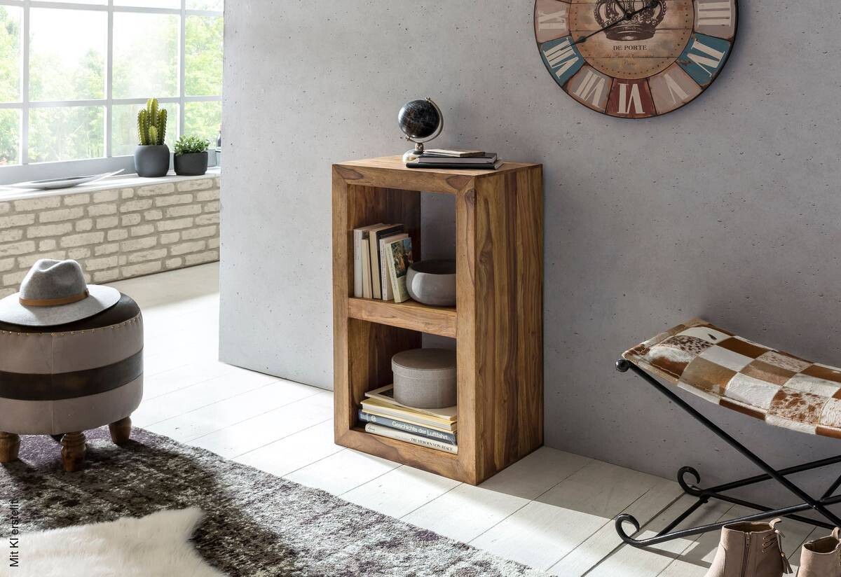 Standregal natur B/H/T: ca. 50x88x35 cm