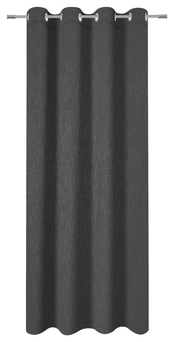 Ösenvorhang Savina anthrazit B/L: ca. 140x245 cm