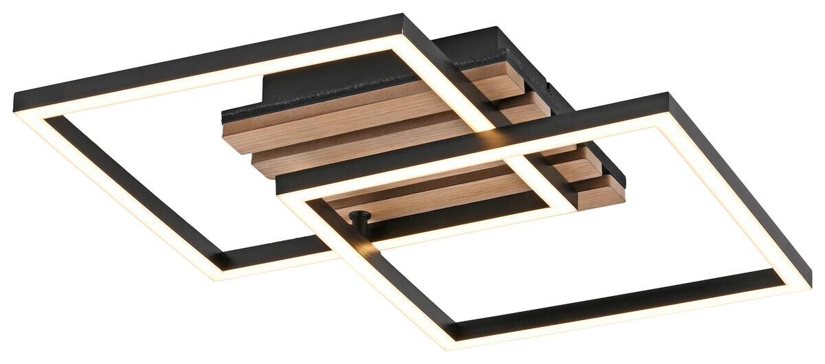 Just Light LED-Deckenleuchte Akustika B/H/L: ca. 36x7,8x37 cm