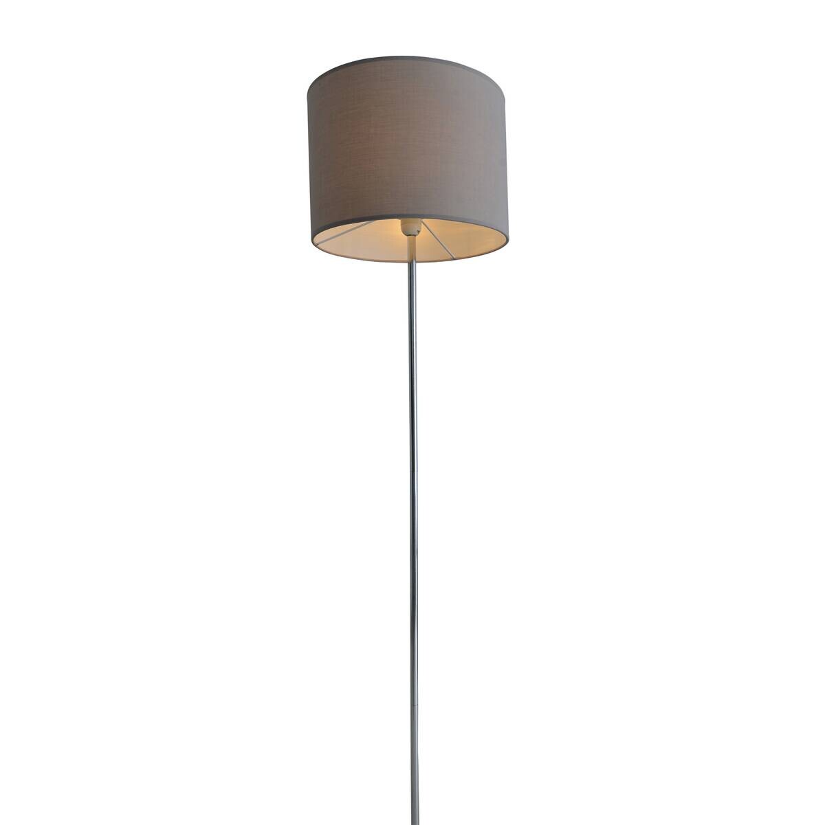 Näve Leuchten Stehlampe 2051216 grau Metall Textil B/H/T: ca. 34,5x160x34,5 cm 1 Brennstellen
