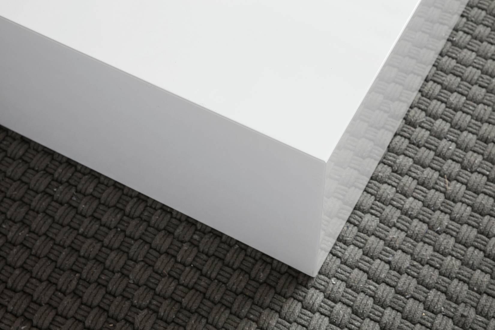 Wohnling Couchtisch weiß MDF B/H/T: ca. 60x30x60 cm