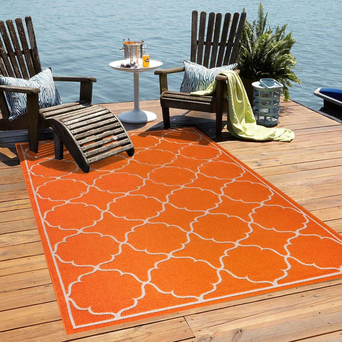 Sanat Outdoorteppich BERLIN orange B/L: ca. 80x200 cm