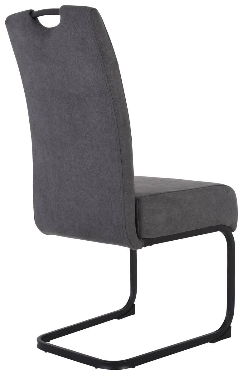 Schwingstuhl Margie dunkelgrau Microfaser B/H/T: ca. 46x104x61 cm